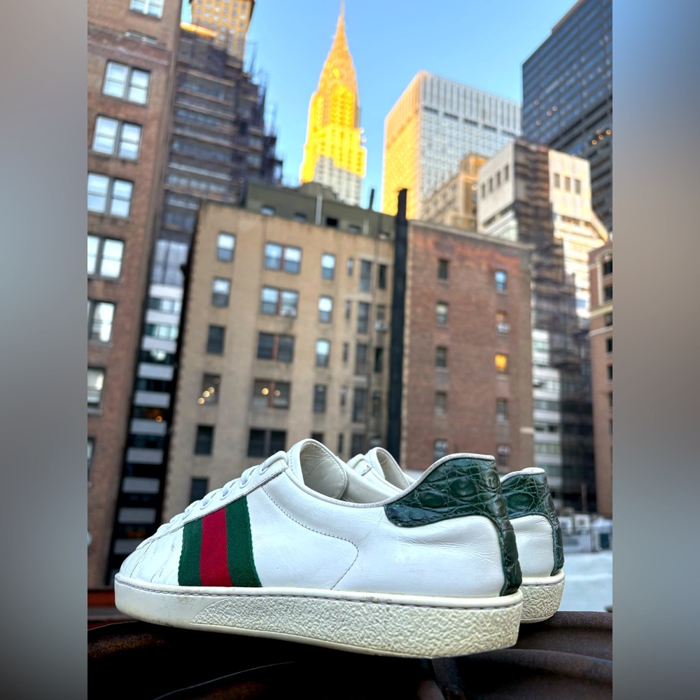 AUTHENTIC Gucci Ace Classic Sneakers Men US 9/9.5 - Picture 4 of 10